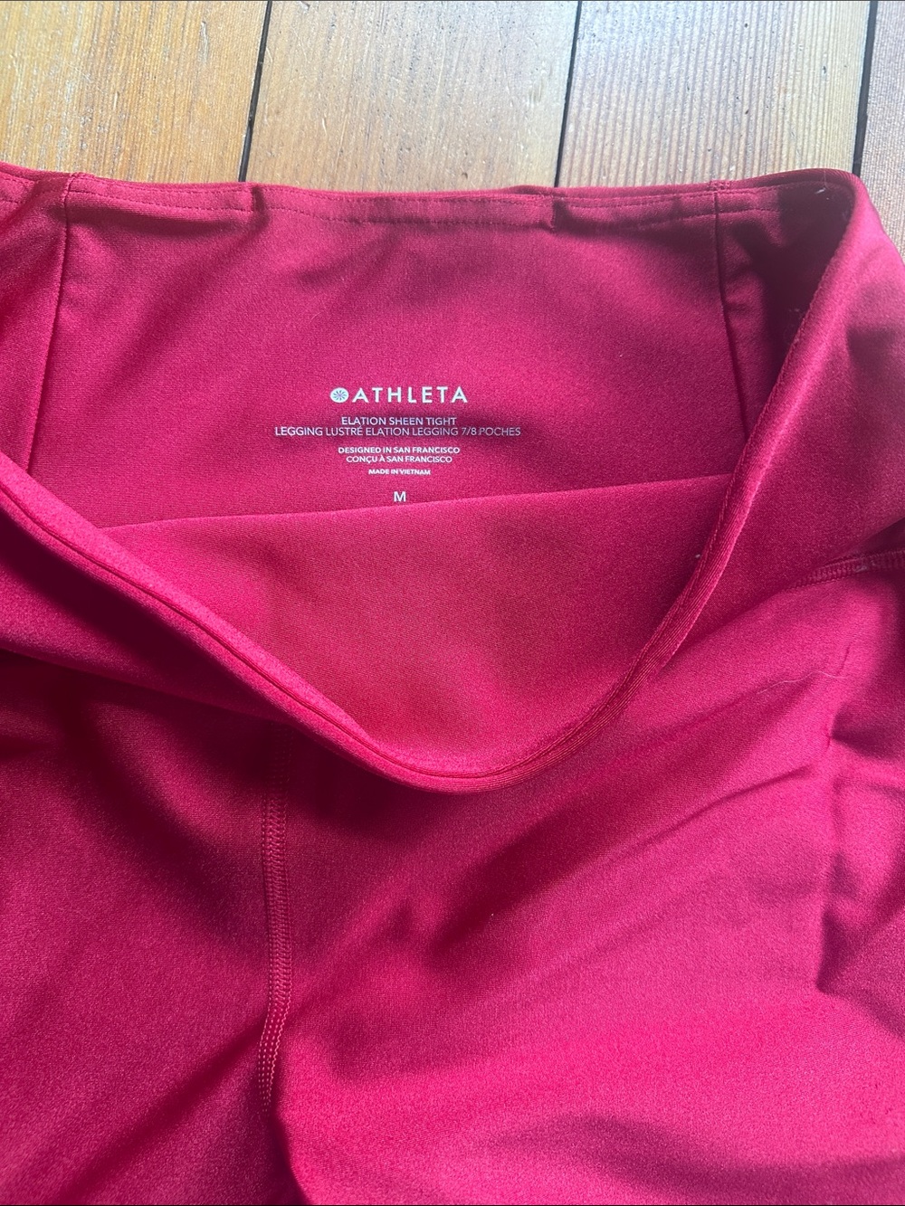 Athleta Women’s Leggings in Deep Raspberry Red